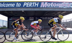 under 15 men and women in action at the Motorplex